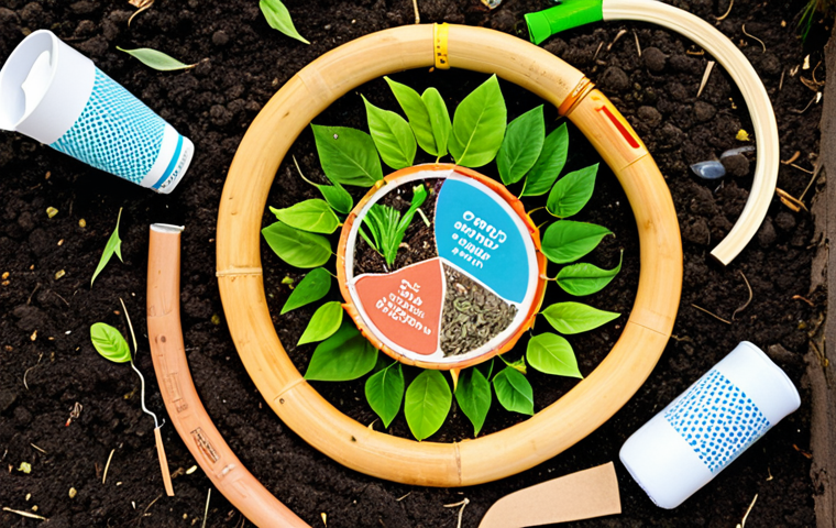 **
Prompt: A vibrant, colorful illustration depicting three interconnected circles representing different approaches to zero waste. The first circle shows a diverse selection of zero-waste products like bamboo toothbrushes, reusable water bottles, and cloth bags displayed in an online shop format. The second circle depicts people participating in a zero-waste workshop, learning about composting and making DIY cleaning products. The third circle showcases a community garden with people of various ages working together, symbolizing a zero-waste community. The overall style should be friendly and inviting, with a focus on community and sustainability.
**